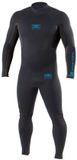 Ocean & Earth Surf School 4/3 Mm combinaison de plongée à manches longues et fermeture éclair dans le dos Gris M Homme