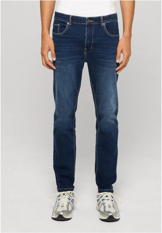 Urban Classics Basic Slim Fit Jeans Broek Mannen Blauw W31
