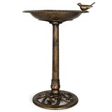 Backyard Expressions Vogelbad, hars, tuin, weerbestendig, polyresin, 76 cm, brons