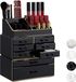 OEM Shenzhen Haorui Industrial Technology Co., Ltd. Make-up organizer met 8 lades, kunststof, 30 cm hoog, effen patroon, rechthoekig