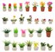 Merkloos Set van 28 Mini Bonsai Planten voor Poppenhuis