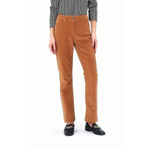 Caroll high waist bootcut jeans camel
