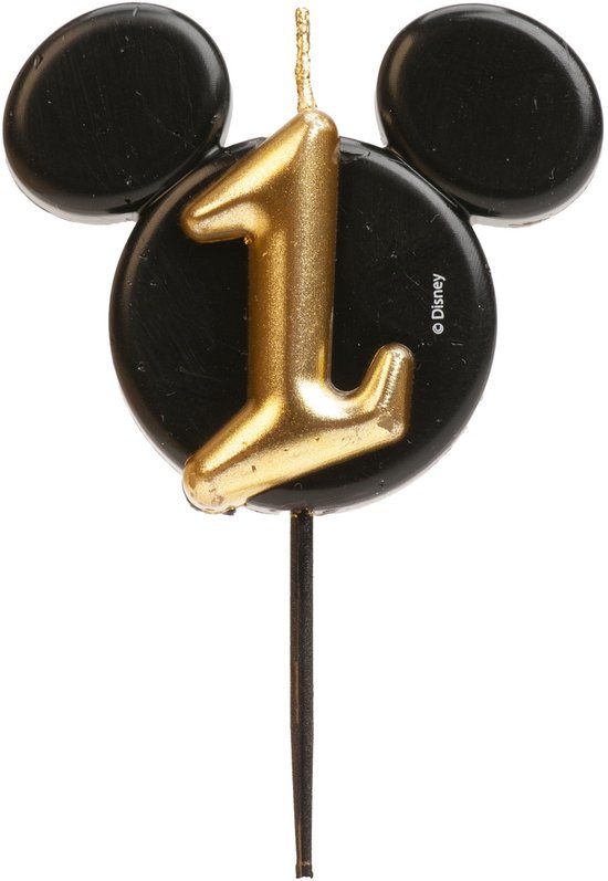 Dekora Mickey Mouse Kaarsje Nummer 1
