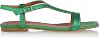 DWRS Lima Sandale Femme Métallique Vert Taille 39