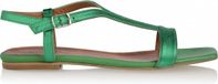 DWRS Lima Sandale Femme Métallique Vert Taille 39