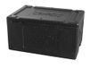 MORI 2A Polibox-Cristal container van polystyreen voor GN 1/1, kleur zwart, polystyreen