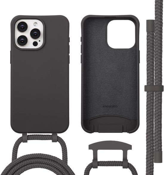imoshion Color Backcover met afneembaar koord met MagSafe voor de Apple iPhone 15 Pro Max - Black Coffee