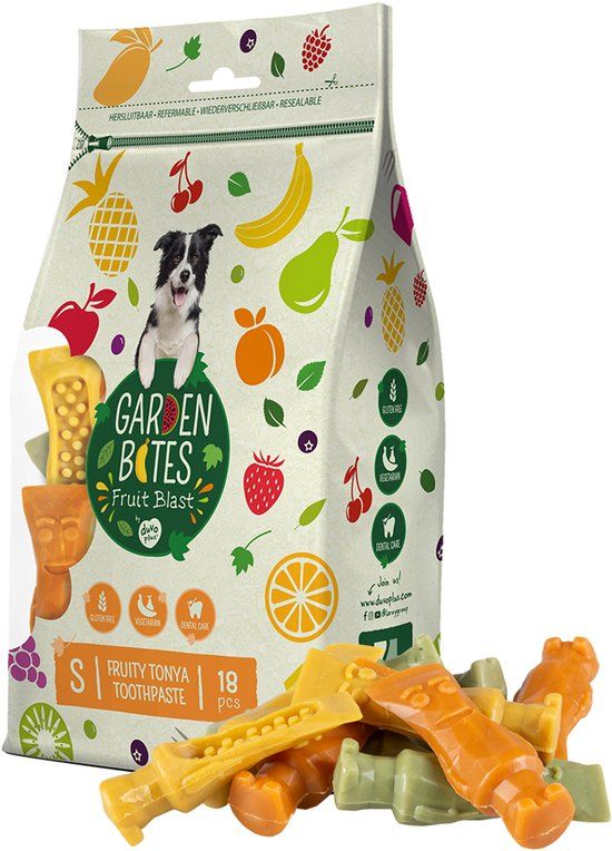 Garden Bites Duvoplus Garden Bites Fruity Tonya Toothpaste Hondensnacks