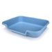 KittyGoHere Kattenbak, groot formaat, blauwe kleur, duurzame en huisdierveilige kattenbak, kattenbak met open bovenkant, comfortabel voor katten, gemakkelijk te hanteren en schoon te maken