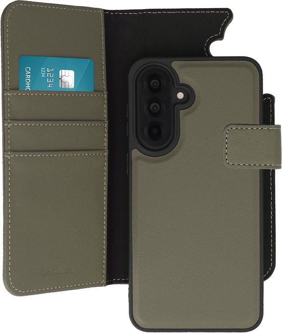 imoshion Hoesje - Geschikt voor Samsung Galaxy A37 (5G) - Uitneembare 2-in-1 Luxe Bookcase - Groen