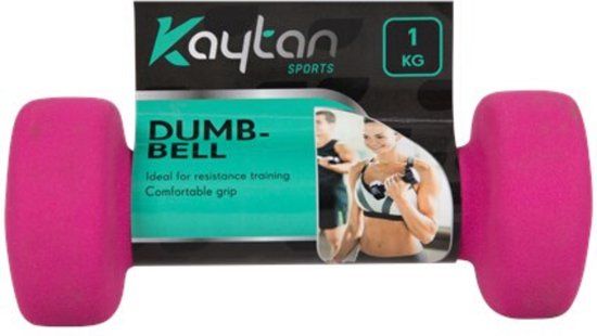 Kaytan 2x 1 kg Dumbbells - Pink - Iron