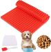 Tapis de cuisson en silicone sans marque pour chiens avec 468 trous, brosse et grattoir inclus, idéal pour la pâtisserie et les friandises pour chiens