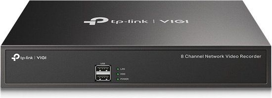 TP-Link VIGI NVR1008H Netwerk Video Recorder (NVR) Zwart