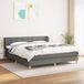 Maison Exclusive - Boxspringbed met matras, **dark grey**, 180x200 cm, **textile**