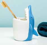 Winkee Haai tandenborstelhouder Blauw,Wit