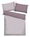 Tom Tailor Renforcé beddengoed, 65 x 100 cm + 160 x 210 cm, 100% katoen, met omkeerbaar motief en rits, Medium Stripes paars, wit