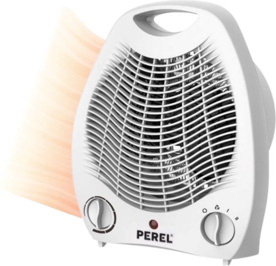 Perel Ventilatorkachel - 2000W - 2 Warmtestanden - Wit