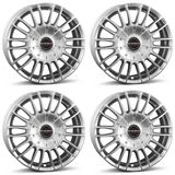Borbet CW3 7.5x18 inch ET53 5x120 zilverkleurig velgen voor VW Amarok, Crafter, T5, T6, T6.1, Multivan T6.1, Transporter T7