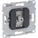 LEGRAND, SEANO aansluitdoos F-type, inzet, aansluitdemping: 1,5 dB, SAT: 0-2400 MHz, halogeenvrij, IK04, 72,5 mm x 72,7 mm x 27,7 mm, 765065