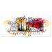 Homemania Citation-Art en Graffiti-afbeelding voor woonkamer, slaapkamer, meerkleurig, 70 x 3 x 100 cm, HM20KNV70 x 100 – 174, polyester, hout