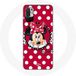 Maniacase Hoesje voor Xiaomi Redmi Note 10 5G Minnie Mouse Cartoon Rood