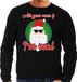 Bellatio Decorations Shoppartners Bv Foute Kersttrui / sweater - ask your mom í am real - zwart voor heren - kerstkleding / kerst outfit L