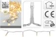 Merkloos Kerstverlichting - 2x - LED lichtsnoer - transparant - 240 lampjes - warm wit - voor binnen en buiten