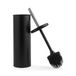 Beldray Toiletborstel & Houder – Antiaanbaklaag, Krasbestendig Siliconen Bristles, Splash Proof, Discreet Gesloten Topdesign, Lange Handel, Easy Clean Hygiënische Head, Resists Staining, Zwart