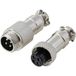 TRU COMPONENTS TC-13895564 Connecteur rond Prise, Douille Nombre total de pôles : 4 Série (connecteurs ronds) : GX12 1 jeu(x)