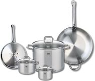 Fackelmann Set van 2 Bakpannen 24 en 32 cm en 3 Kookpotten 12, 14 en 26 cm Elo Profi Citrin