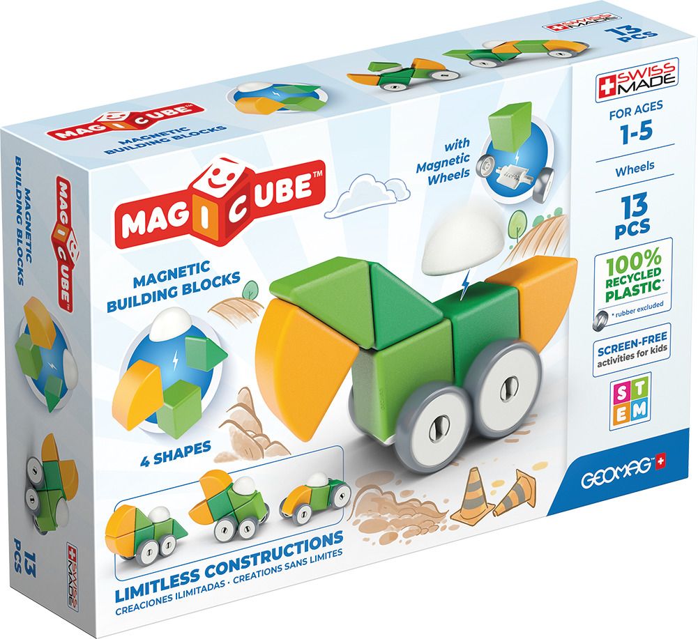 Geomag MagiCube 4 Shapes Recycled Wheels - 13 delig