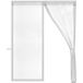 O'DADDY Rideau de porte Deluxe FIBER - Rideau anti-mouches magnétique - Blanc - 184x230 cm