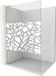 Mexen Kioto L paroi de douche Walk-in 100 x 200 cm, motif blanc, or brossé