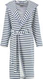 Cawö 6596 Heren Badjas met Capuchon - Navy 42