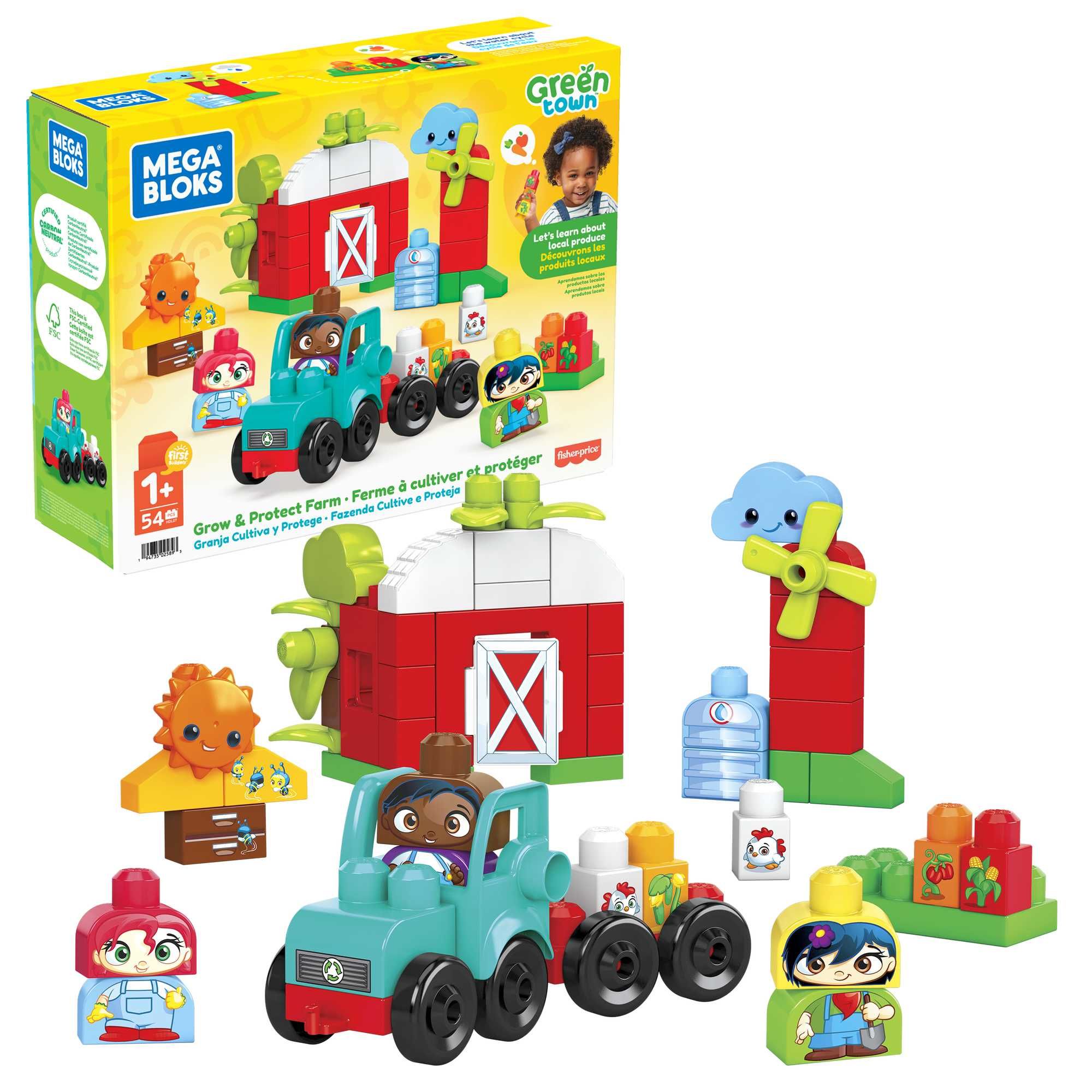 MEGA Bloks Green Town Grow & Protect Farm - 54 delig - Bouwset