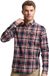 Superdry Homme Chemise Lumberjack en Coton à Manches Longues Bleu Marine Taille: M
