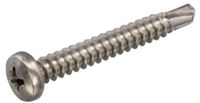 Hoenderdaal Fasteners Hoenderdaal Zelfborende Plaatschroeven - Phillips 2 Cilinderkop - 3,5 x 16mm - Voldraad - RVS (200 stuks)