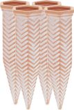 Merkloos Relaxdays Waterdruppelaar - Set van 4 - Terracotta