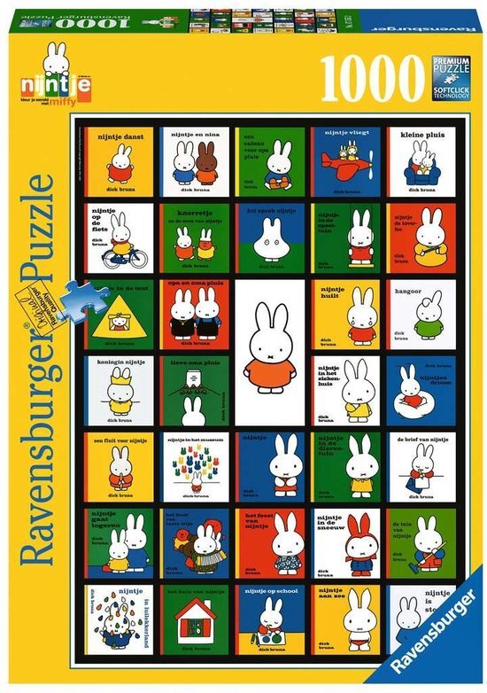 Ravensburger Nijntje Bookcovers Puzzel (1000 stukjes)