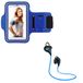 Sportpakket Huawei Sportpakket voor P30 Pro Smartphone (Bluetooth hoofdtelefoon sport + armband) Running T7 (blauw)