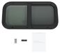 StarTech Kampeerwagen/caravan raam - Horizontaal schuifraam - 70x40 cm (700x400 mm) - Aluminiumframe - Gehard glas - Zwart