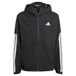 adidas Hombre Essentials CLIMAPROOF 3 Stripes Hooded Jackets, black, L
