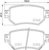 HELLA 8DB 355 025-561 Remblokkenset - T2598