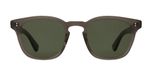 Garrett Leight Ace II Sun Lunettes de Soleil Unisexe Noir Pantos Vert 49mm