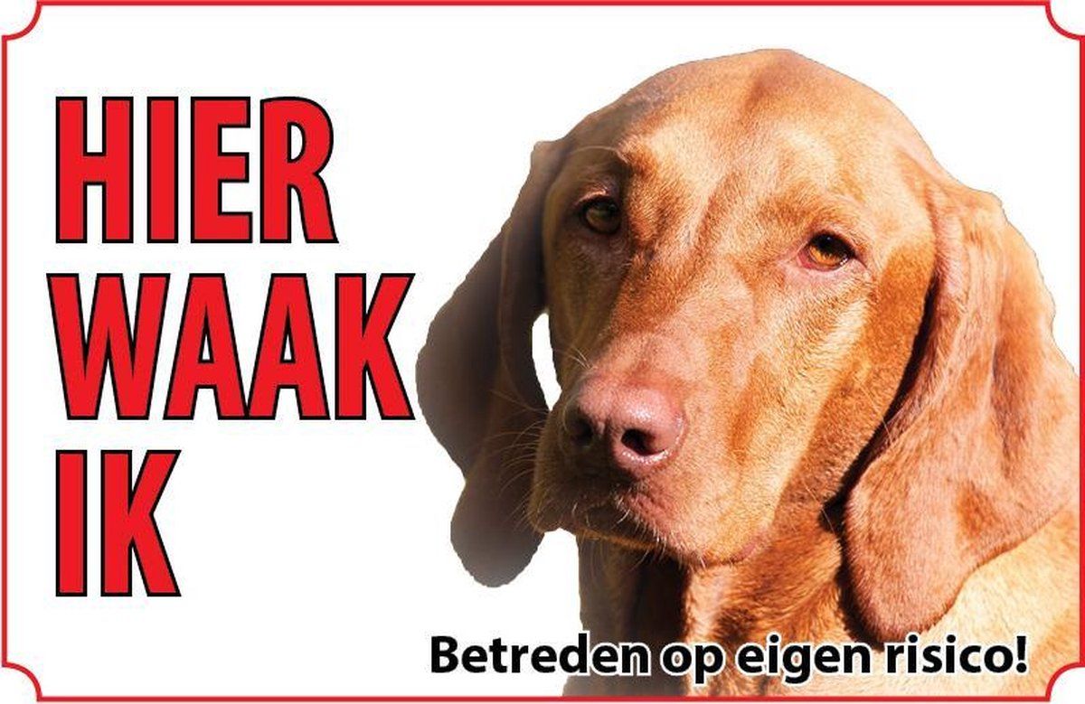 VSkins Hond Hongaarse Vizsla - Waakbord - Dibond Aluminium