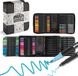 Joya Creative Stiften Set voor Volwassenen 84 stuks - Opbergwallet - Twinmarkers - Alcohol markers - Brushpennen - Fineliners - Gelpennen - Makkelijk opbergen