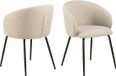 Giga Living Eetkamerstoel Skive - Beige Stof - Set van 2