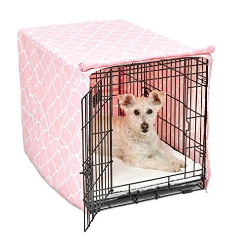Dog Crate Cover - Fits 30" Crates - Pink Designer Pattern