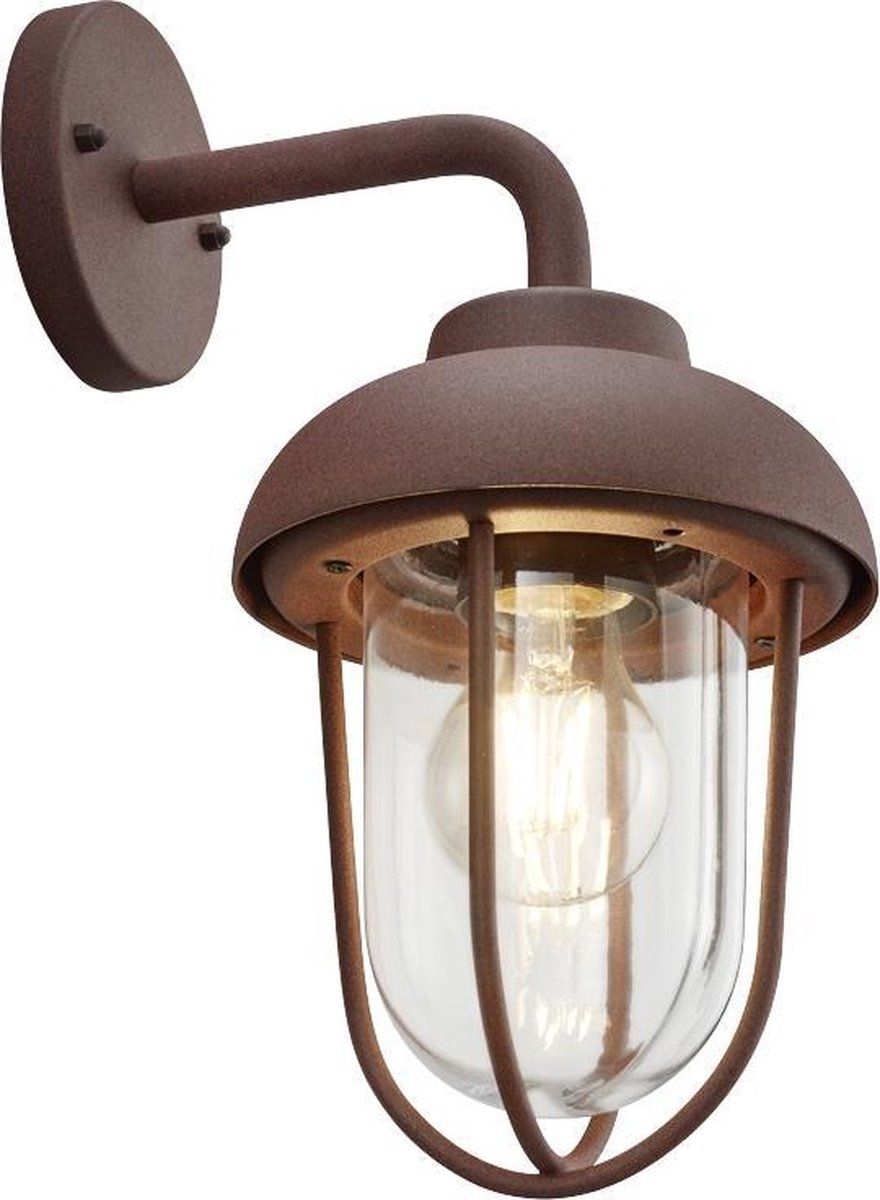 Trio Duero Wandlamp - Bruin - Aluminium - E27 - 40W - IP44
