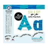 BARKER CREEK Brief pop-outs, 4 inch Sea & Sky, Multicolor Designer Letters
